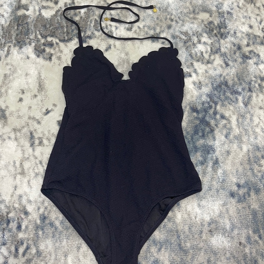 Womens Black Cheeky One Piece Bathing Suit !